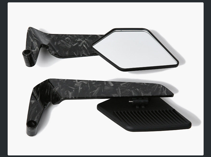 Cross-Border New Motorcycle Rearview Mirror No. 9 Mavericks Universal Fixed Wing Reflector Aluminum Alloy Modification Accessories