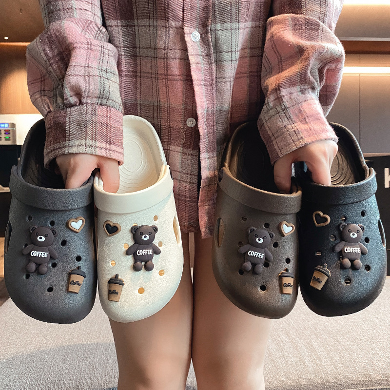 Water Park Accessories Hole Shoes Women's Slippers Men's Non-slip Soft Bottom Home Slippers Lightweight Outfit Convenience Store Wholesale