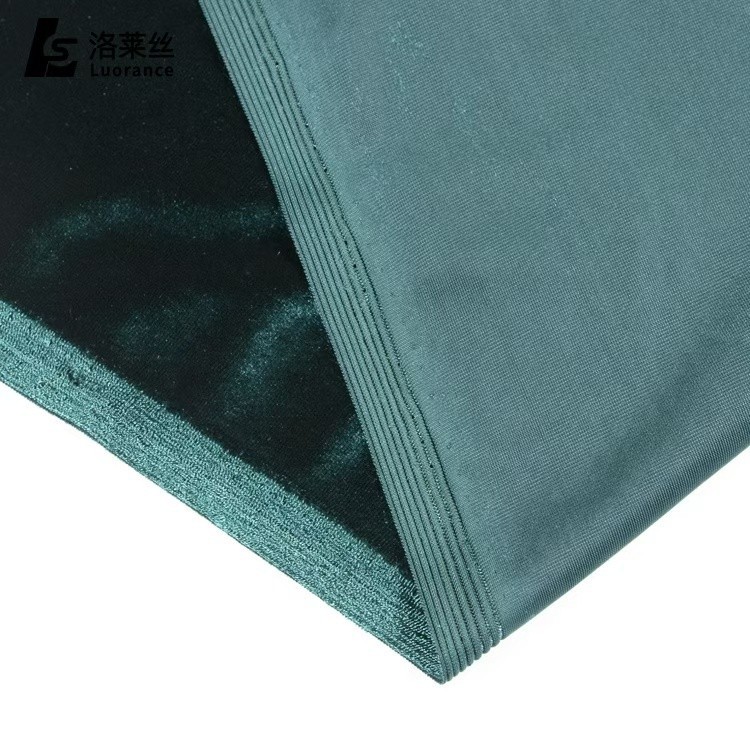 厂家经编韩国绒弹力 金丝绒布女装服装打底裤面料韩国绒批发