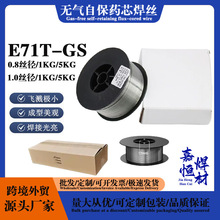 厂家批发无气自保焊丝E71T-GS不用气碳钢药芯焊丝二保焊机用跨境