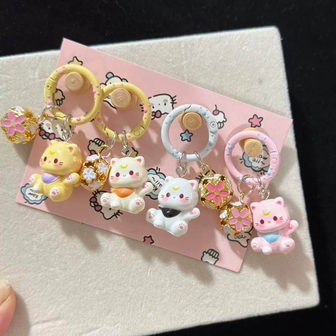 Cartoon keychain, school bag, pendant, bag accessory