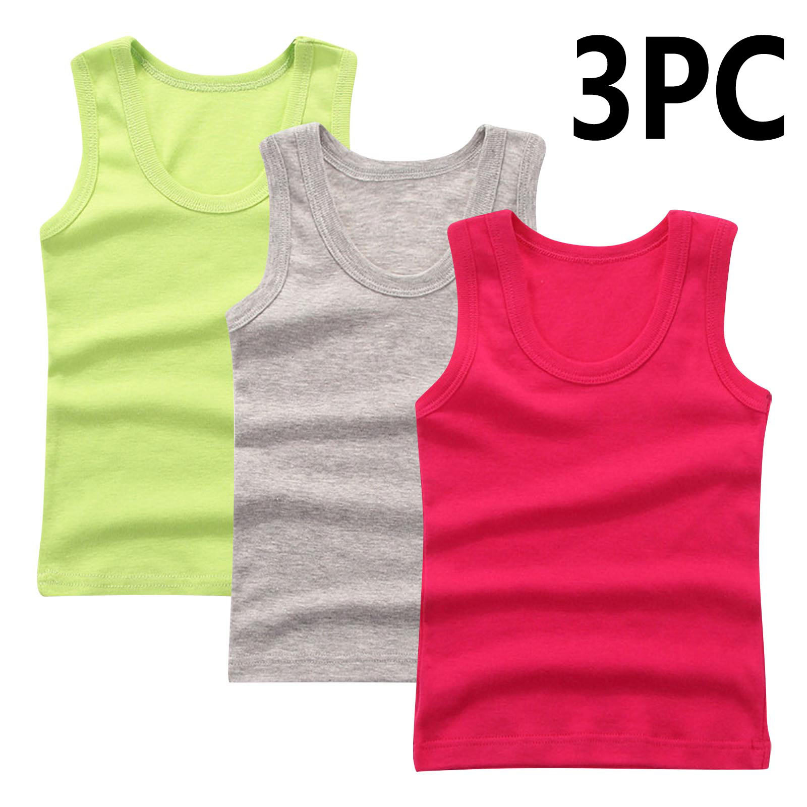 DK tank top-red+grey+green