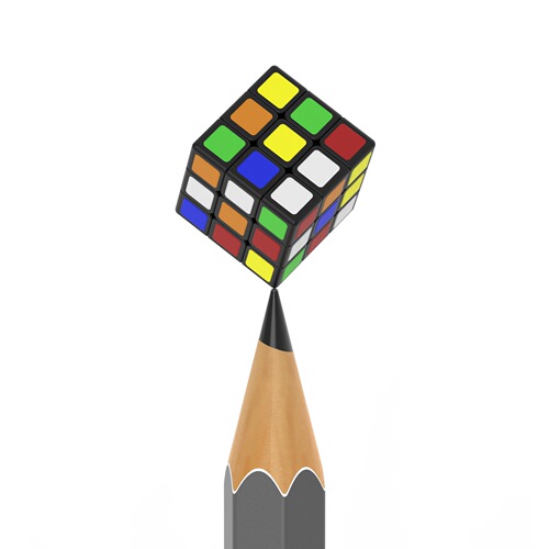 Mini 1cm three-level Rubik's Cube 1cm miniature small size can be rotated to restore ultra-small exercise learning children's toy