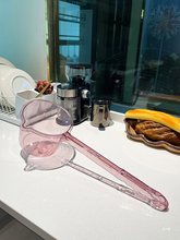 长柄水勺家用厨房舀水瓢透明浇花水舀子创意大号加深塑料舀水勺子