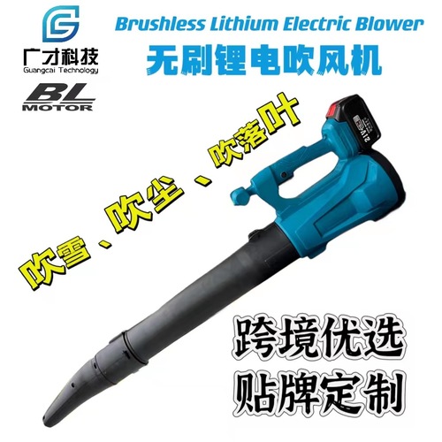 Hair dryer wireless lithium battery industrial dust removal storm fan high power blower leaf cross-border foreign trade power tool