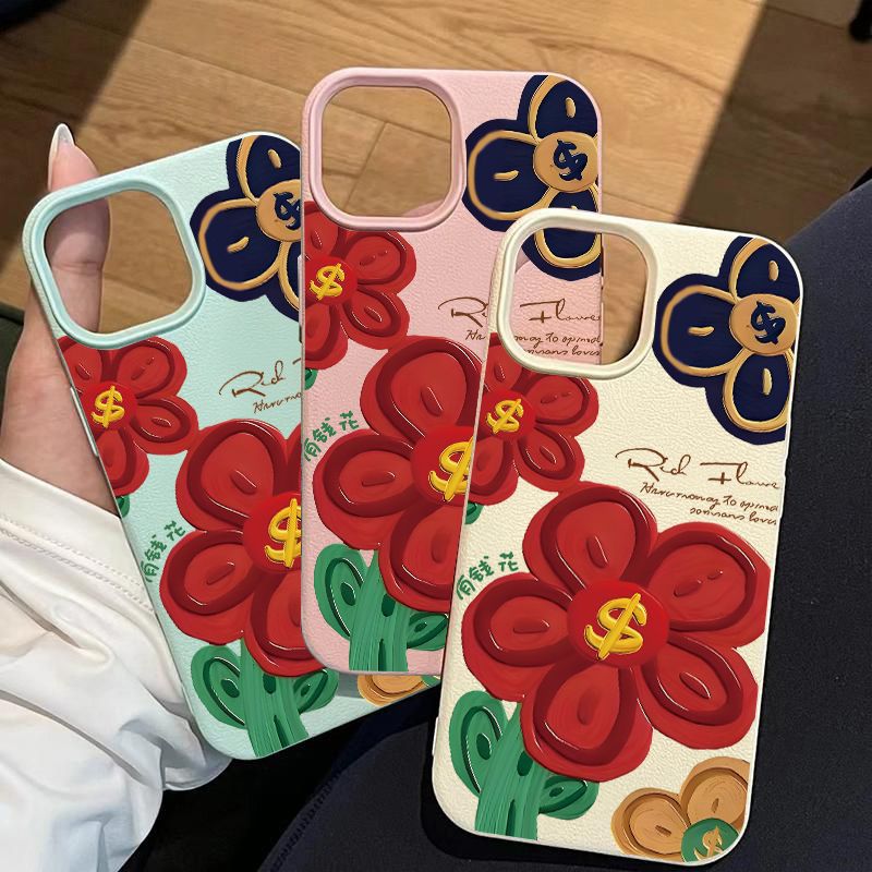 27g Weight iPhone Applicable Brands Phone Cases Classification Silica Gel Material Flower Pattern Elegant, Cartoon Style, Cute Style White, Pink, Red Color Silica Gel Flower Elegant Cartoon Style Cute Phone Cases Phone Accessories 6