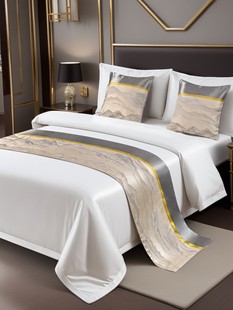 Five-star Hotel Homestay Hotel Bedding Bed End Towel Light Luxury Bed Flag Bed End Cushion Towel Cushion Pillow Core