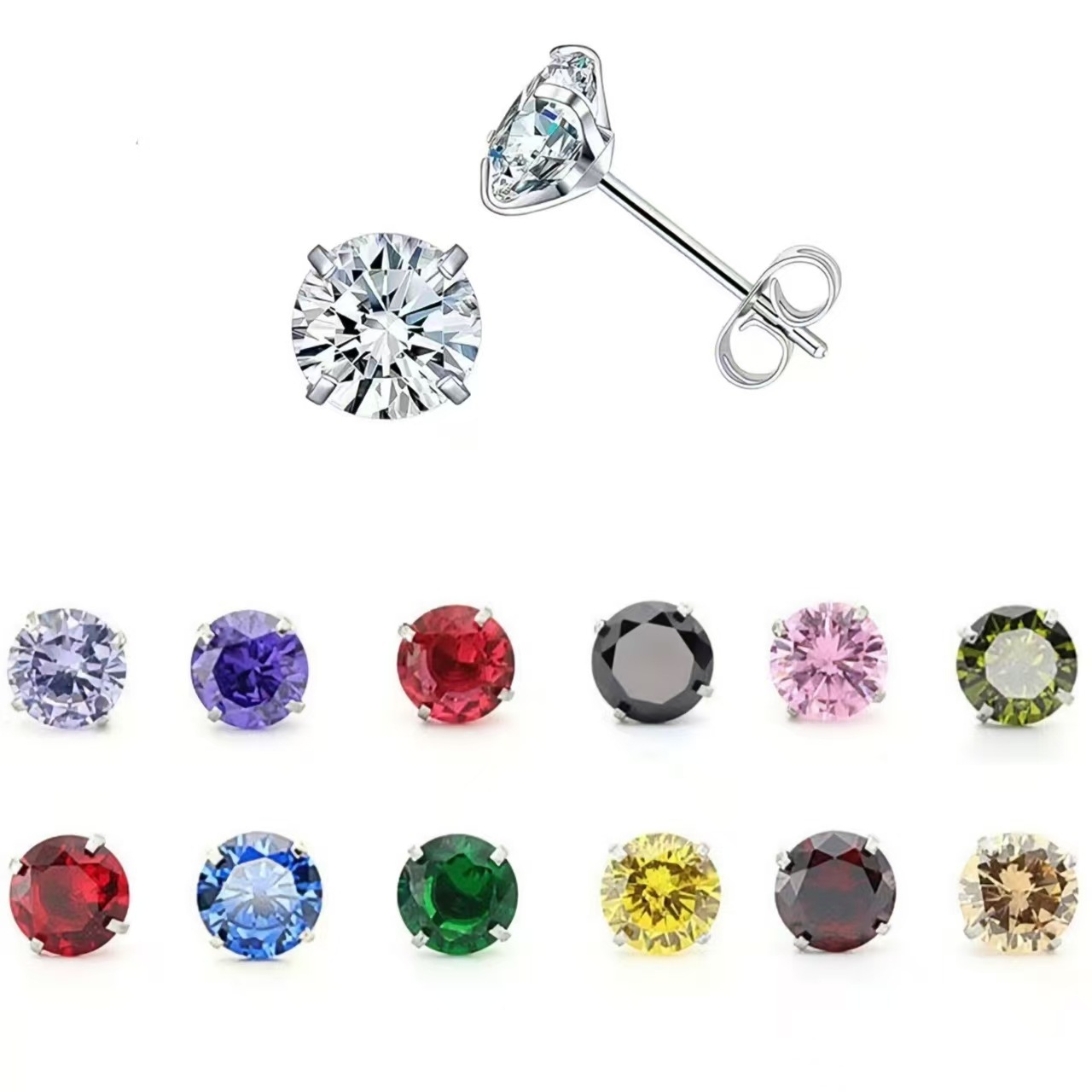 16G labret stud size and finish detail