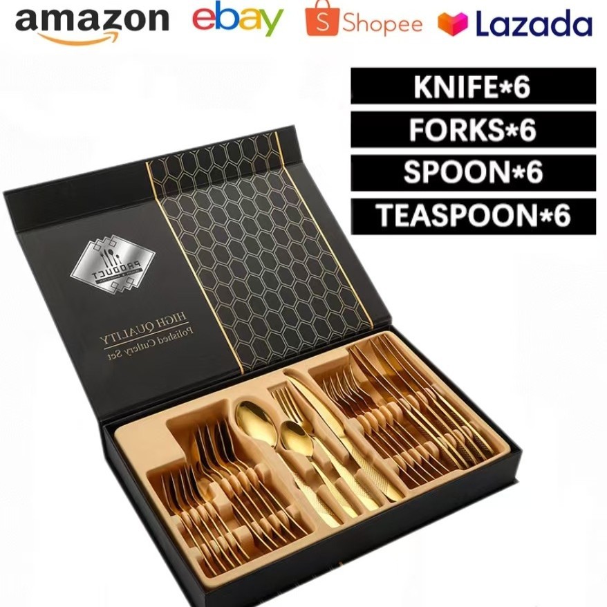 B형 24개 세트, 스타 다이아몬드 골드(플립 선물 상자)