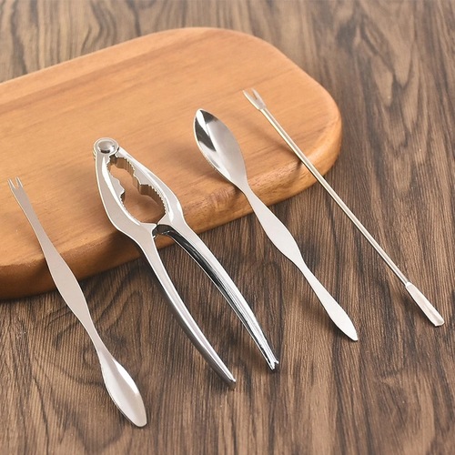 Ruihua crab eating tools 410 stainless steel crab fork, crab scissors, crab needle, crab eating household hairy crab set
