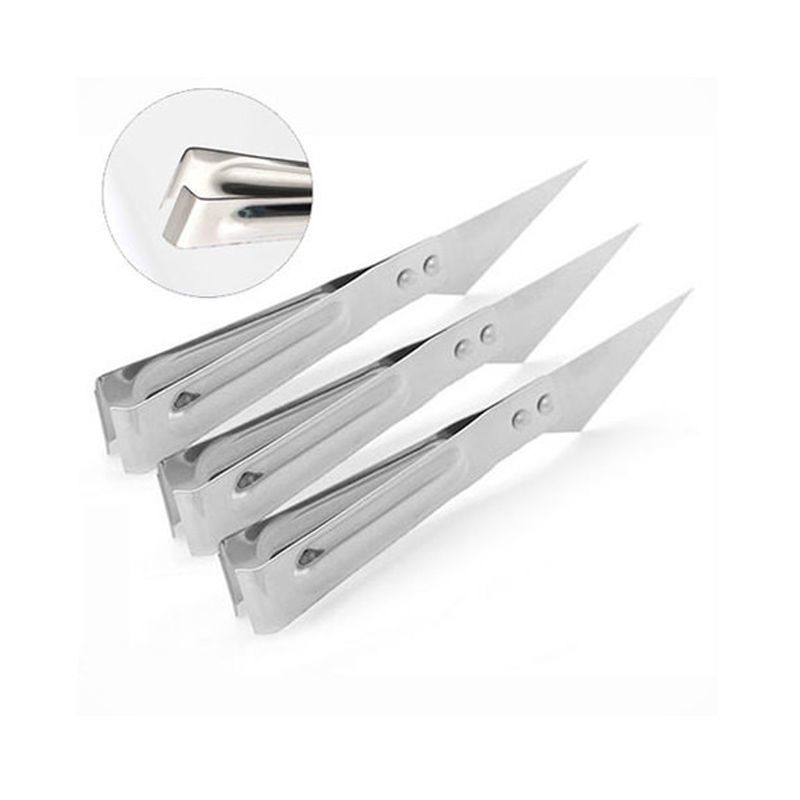 Stainless steel multifunctional duck feather and chicken feather remover, fish bone and fish spine tweezers, hair plucker, kitchen duck, goose, and pig hair clipper