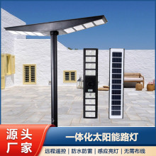 跨境路灯家用庭院户外灯人体感应6米灯杆一体化智能太阳能庭院