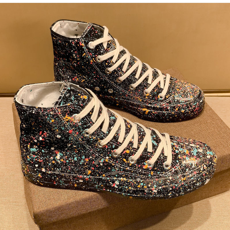 Herren High-top Canvas Sneaker Für Einen Lässigen Alltagslook_voghion.com