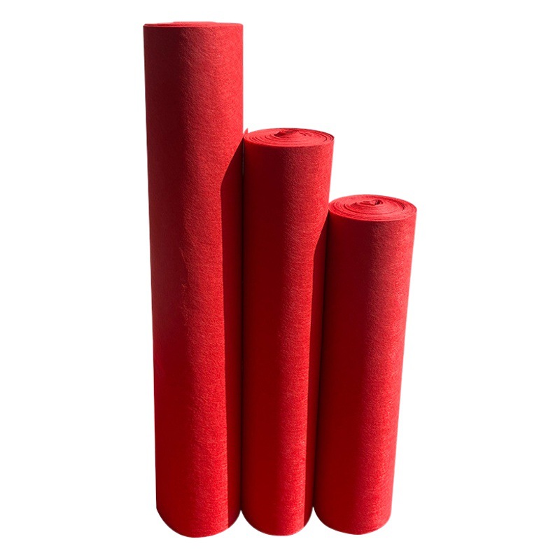 Disposable Red Carpet Wedding Wedding Red Carpet Festive Thickening Celebration Exhibition Opening Ceremony Wedding Carpet