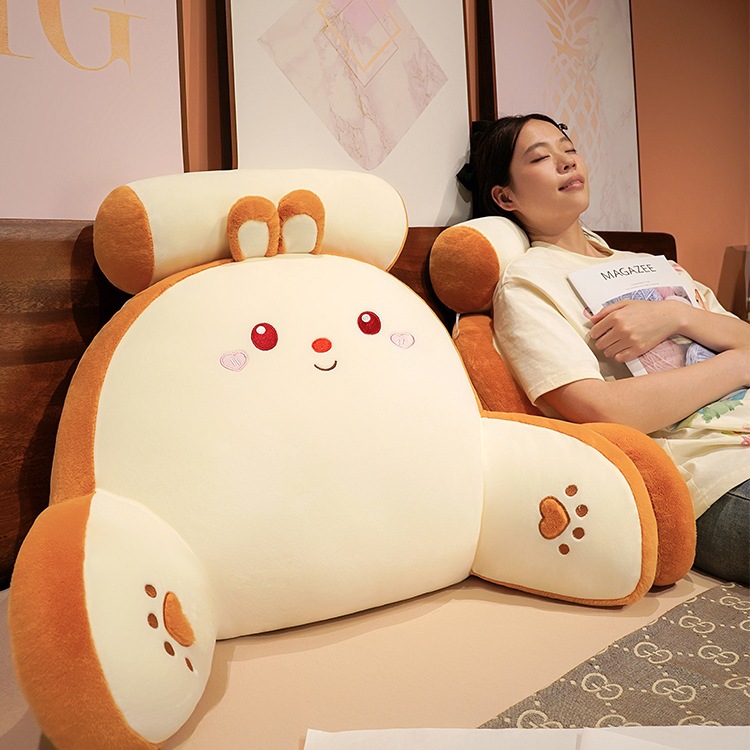 Bedside Cushion Soft Bag Waist Pillow Large Backrest Pregnant Woman Sofa Pillow Dormitory Bed Reading Pillow Waist Cushion Summer