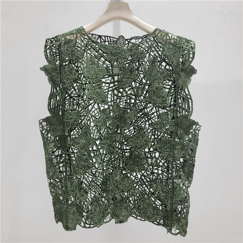 Diseño de sensación hueco plegable vestir chaleco sin mangas para mujeres verano 2026 nuevo tamaño grande graso mm plegable vestir una hermosa camisa
