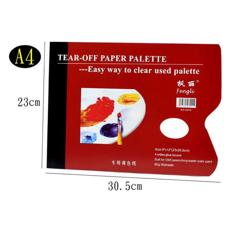 Цвет тонируя бумаги клена Устранимый теарабле эта палитра картины маслом палитры гуаши акриловая для искусства
