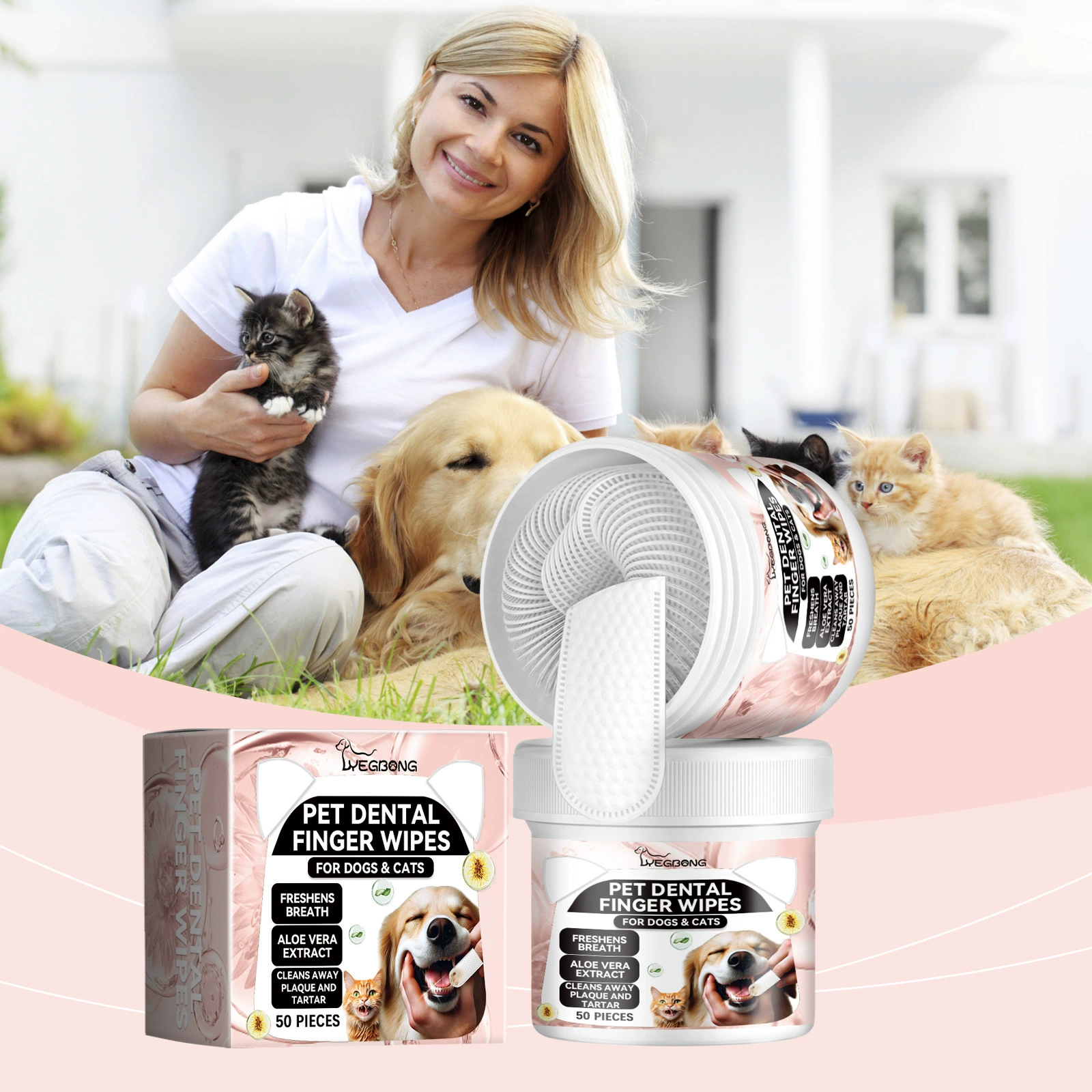 YEGBONG Чистящие пальцы для домашних животных Очистка зубов полости рта Уход за зубами и деснами Очистка зубов домашних животных Чистка пальцев