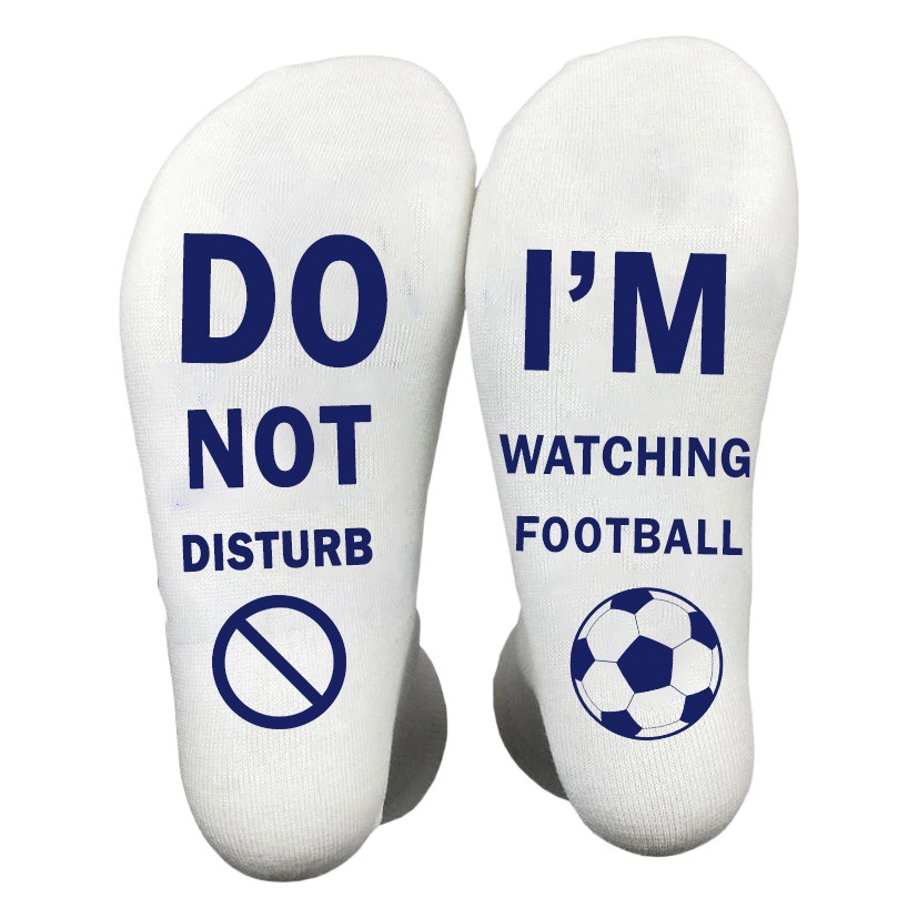 Calcetines de fútbol modernos de estilo inglés, calcetines deportivos de algodón a media pantorrilla, calcetines deportivos para correr y fútbol, calcetines de fútbol con letras.