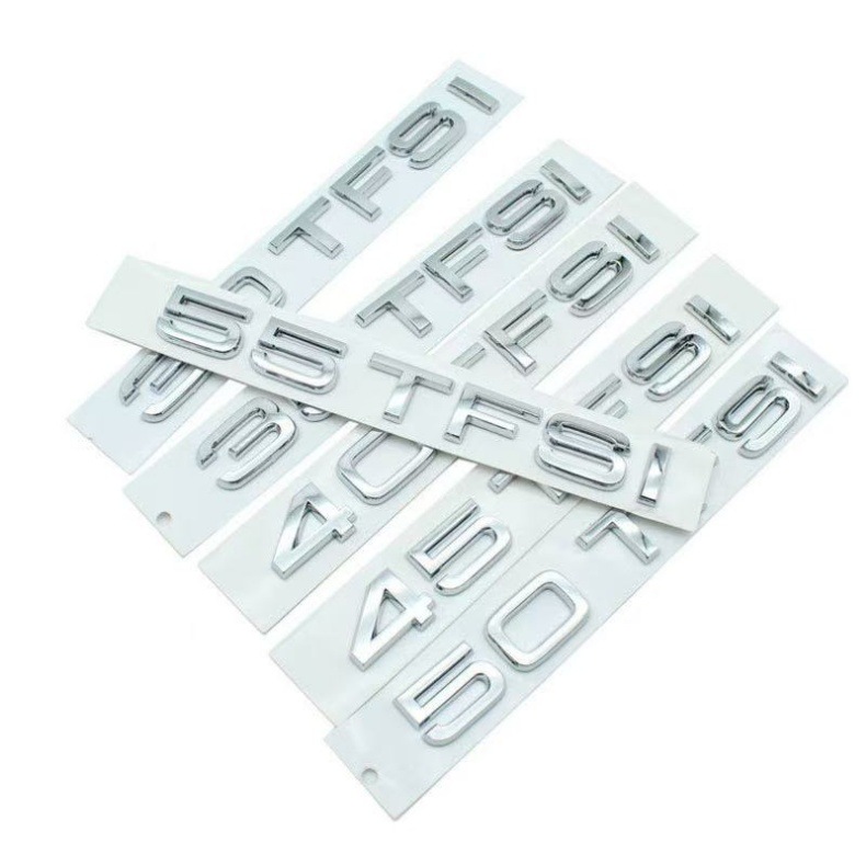 Suitable for Audi 30 35 40 45 50 55Tfsi Car Four-Wheel Drive Side Mark Displacement Mark English Mark Car Sticker