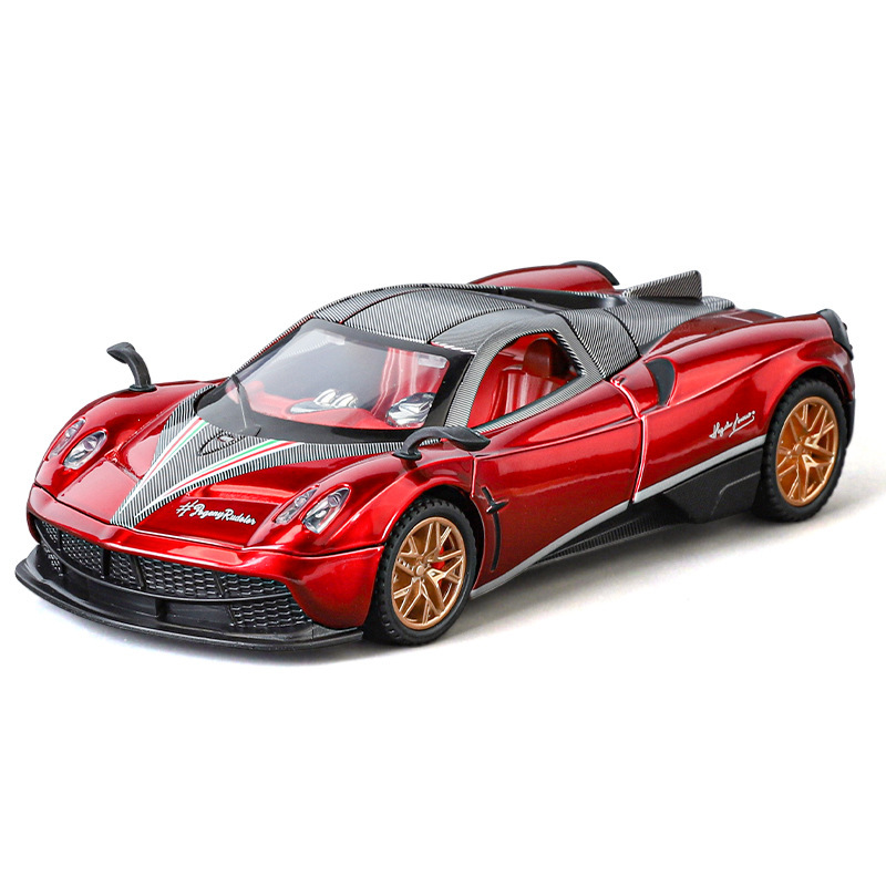Li Jiaxin modelo de coche de aleación 1:32 Pagani Fengshen coche deportivo con sonido y luz de retorno coche de juguete decoración de modelo de sonido
