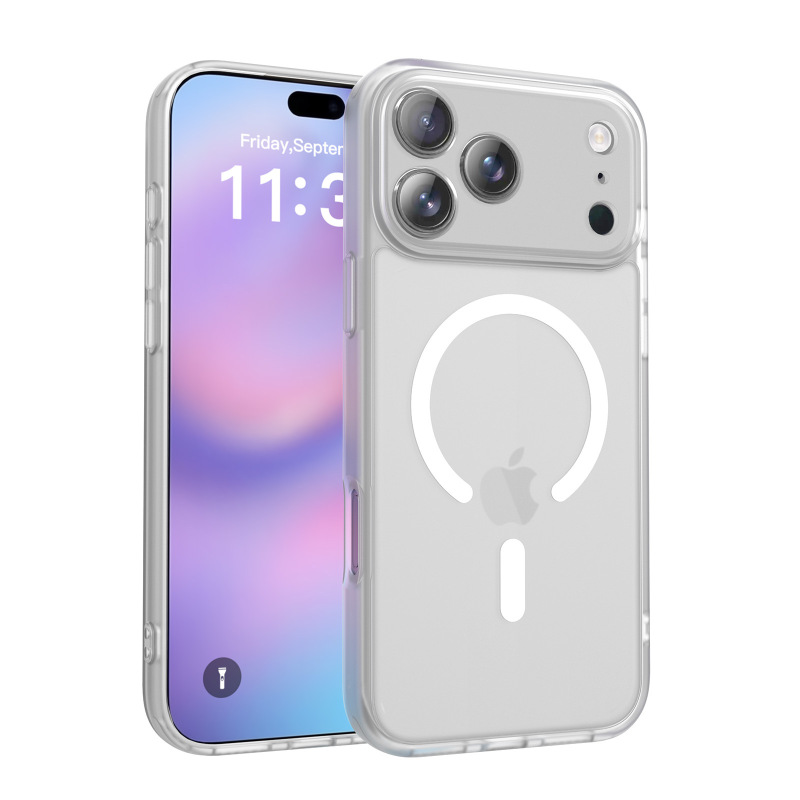 苹果17手机壳精孔磨砂液态肤感磁吸防摔新款iPhone16pro max跨境|undefined