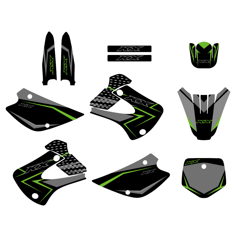 Aplicable Kawasaki KX85 KX100 85 100 1998 - 2013 pegatinas de motocicleta de carretera pegatinas de protección