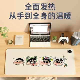 【工厂直供】蜡笔小新款超大加热暖手鼠标垫冬天书桌面垫学生