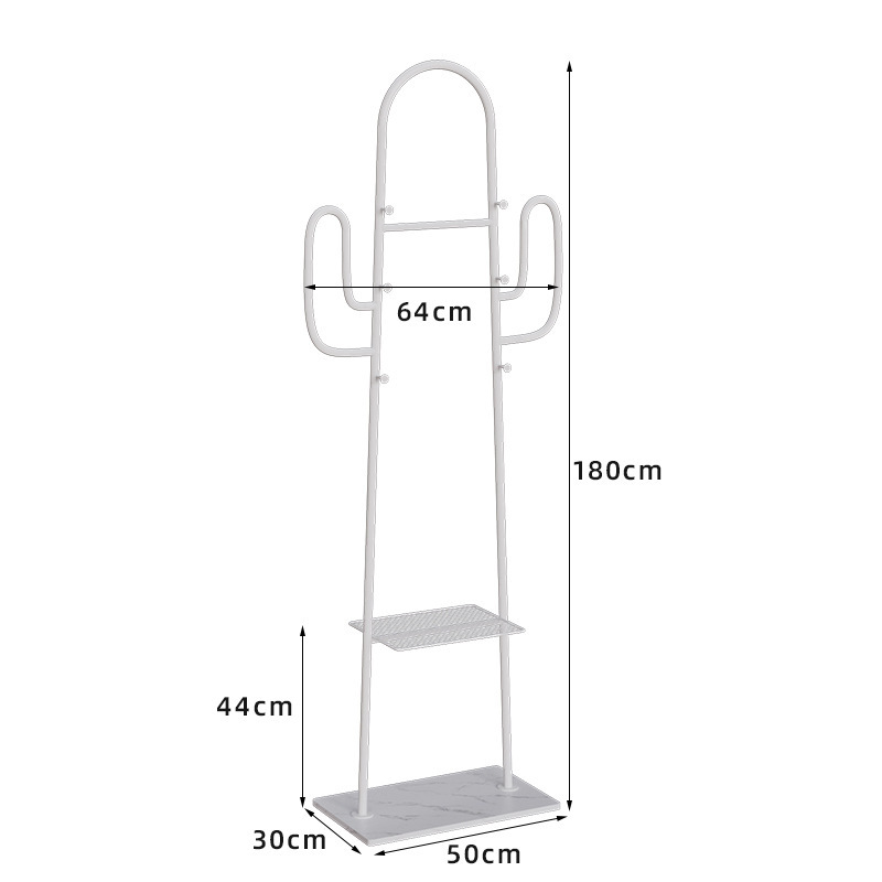 Perchero de lujo ligero nórdico, perchero multifuncional para el hogar de piso, perchero de cactus creativo, perchero de sala de estar