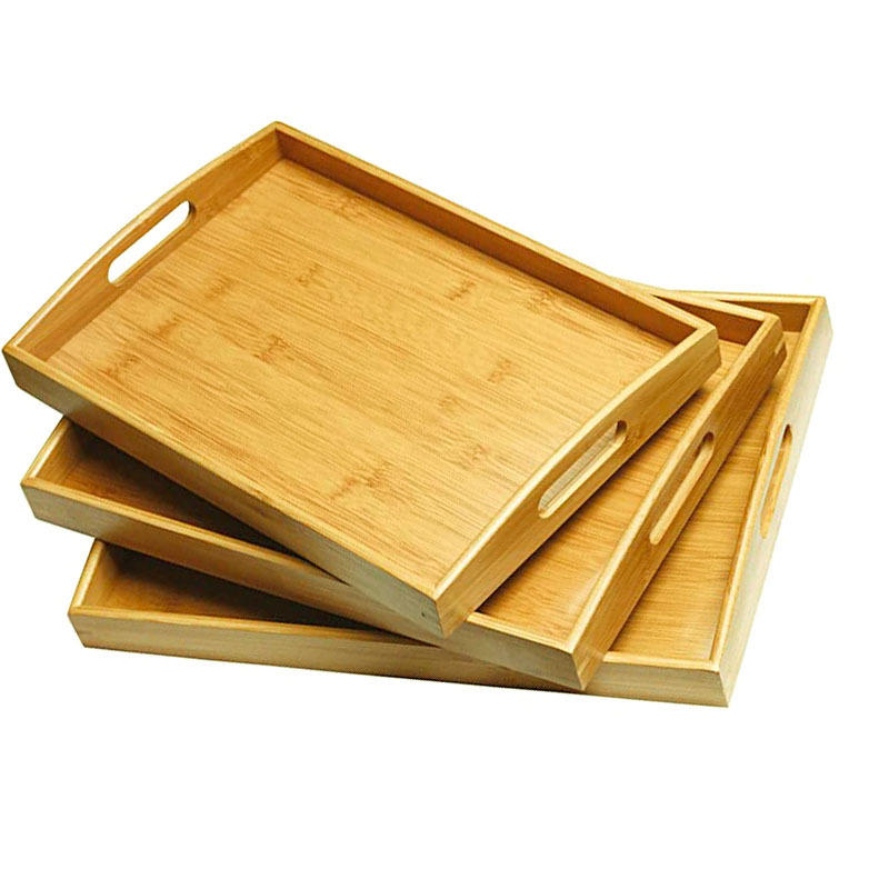 亚马逊竹托盘 日式茶盘简约 厨房餐厅浴室收纳托盘 bamboo tray-阿里巴巴