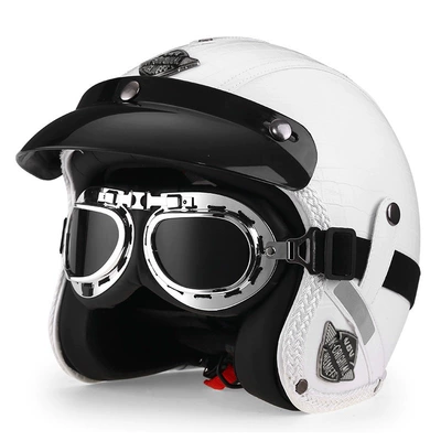 Motosiklet dəbilqələri – Helmet - m-milky-white-silver-mirror-free-hat-brim-face-towel
