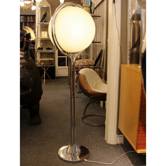 Nordic Art Middle Ancient Living Room Floor Lamp Modern Simple Bedroom Bedside Lamp Retro Round Ball Model Room Lamps
