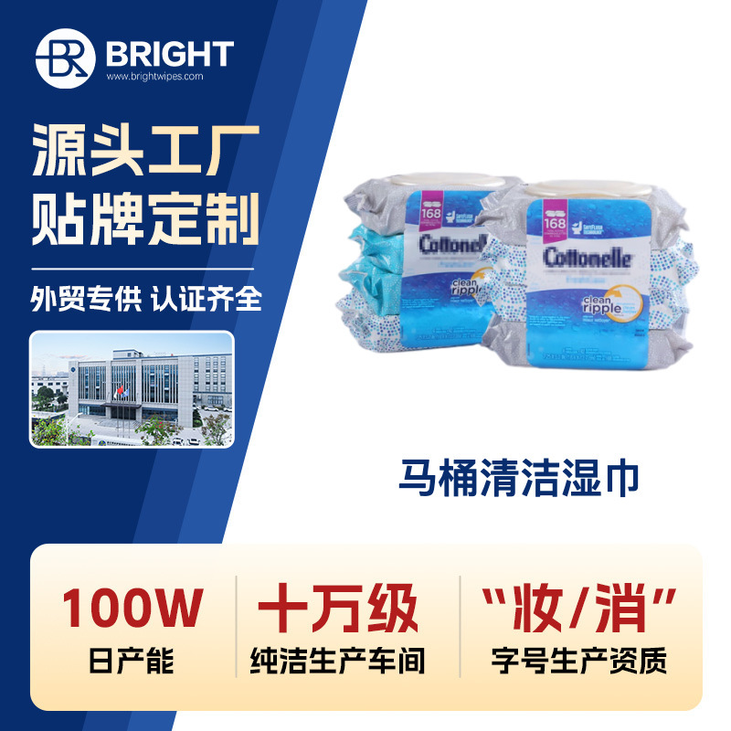 Wet tissue factory direct non-toxic fragrance-free cleaning wet tissue toilet cleaning wet tissue household cleaning paper products