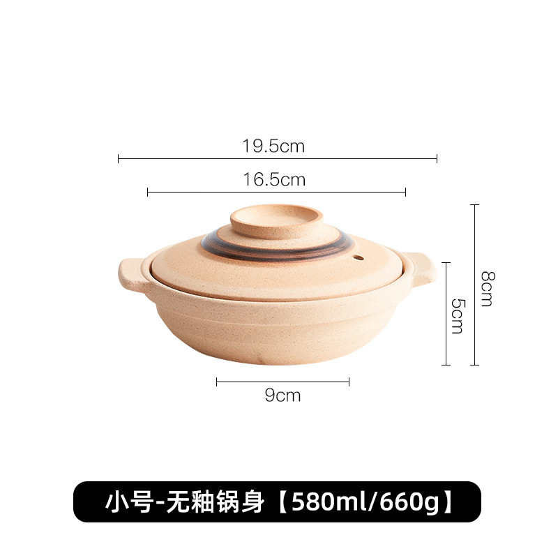 Olla de barro para uso doméstico, apta para estufas de gas, olla especial para hacer sopa, olla de barro, olla pequeña para cocinar arroz, olla de barro LOGO. image 8