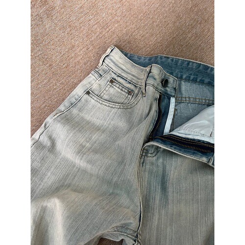 Women's Spring High-Waisted Slim Straight Leg Trousers Loose Wide Leg Long Pants, American Retro Style Striped Jeans for Plus Size