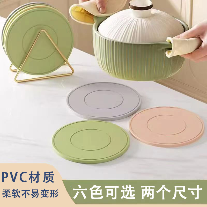 Silicone Heat Insulation Mat Dining Table Mat Coaster Anti-ironing Mat High Temperature High Temperature Dining Mat Pot Mat Bowl Mat Household Plate Mat Casserole Mat
