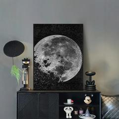 寂風月客間装飾画高級感ソファー背景着地画玄関掛け絵レストラン月壁画