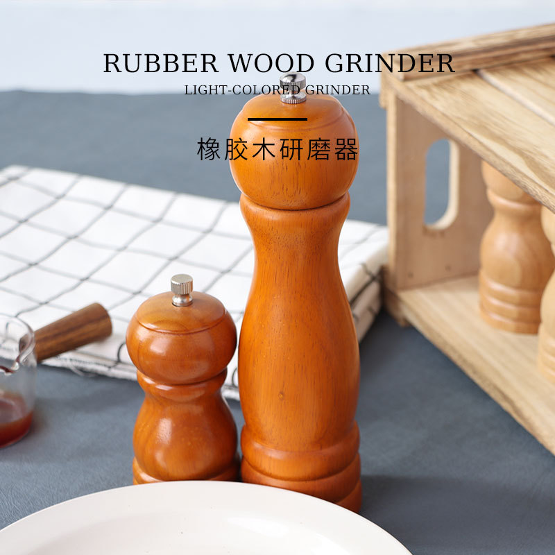 Alimentos manuales pimienta molída sal marina condimento pimienta negra sólida granos de pimienta molída sésamo especias artefacto