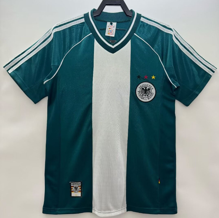 Camiseta de fútbol retro clásica versión nostálgica Brasil España México Alemania Serie transfronteriza Camiseta de una pieza