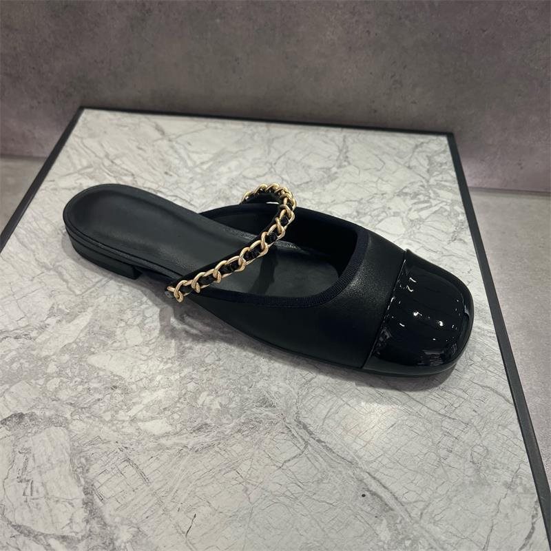 Little Ck Women's Shoes 2024 New Versatile Slip-On Mules Fashion Color-Blocking Flat Half-Slip Sandals Little Ck Women's Shoes 2024 New Versatile Slip-On Mules Fashion Color-Blocking Flat Half-Slip Sandals