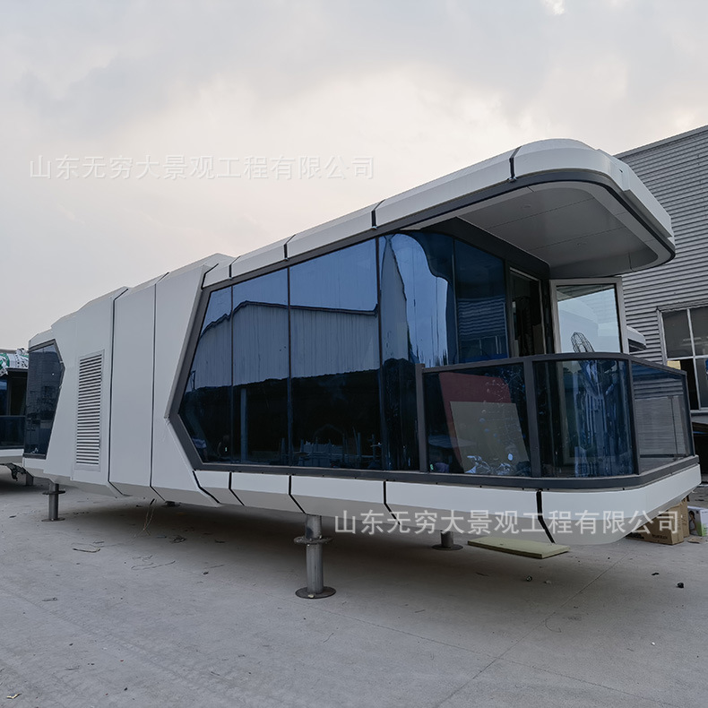 Internet celebridad espacio cápsula folk hotel una sala una habitación un baño luz lujo decoración gran lugar escénico drenaje cabina móvil