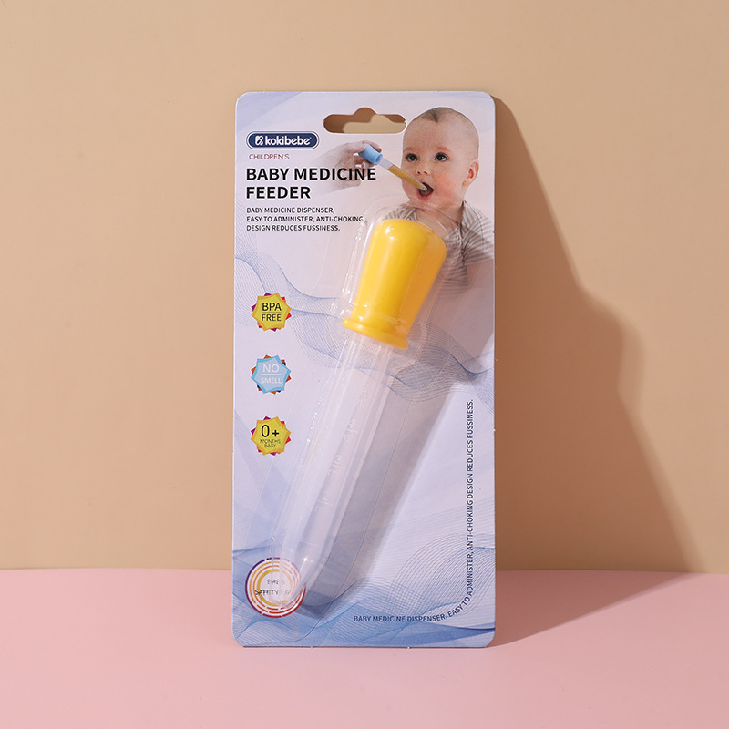 Bebé cuentagotas medicina alimentador anti-estrangulamiento bebé recién nacido alimentación de agua medicina con escala de silicona medicina dispensador al por mayor