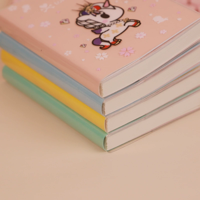 Qingyifang Tokidoki pink series EVA snap rubber sleeve 36K cartoon thickened notebook notepad