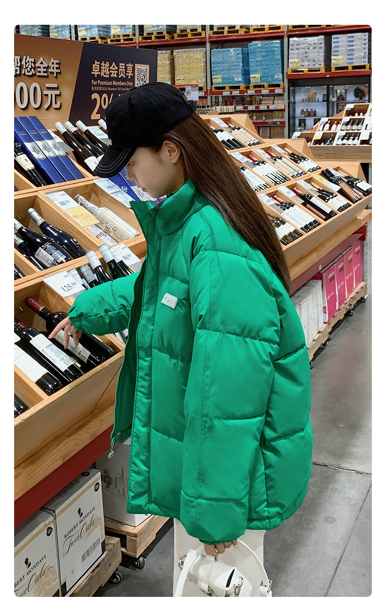 Women's Winter Down Coat Stand Neck Short Padded Jacket For Women_voghion.com