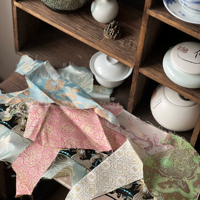 Шелковый парчовый шелк известного бренда Dao Kou Xiang Yun, смешанный цветной парчовый шелк, шелковый шелк ручной работы Xiang Yun, DIY.