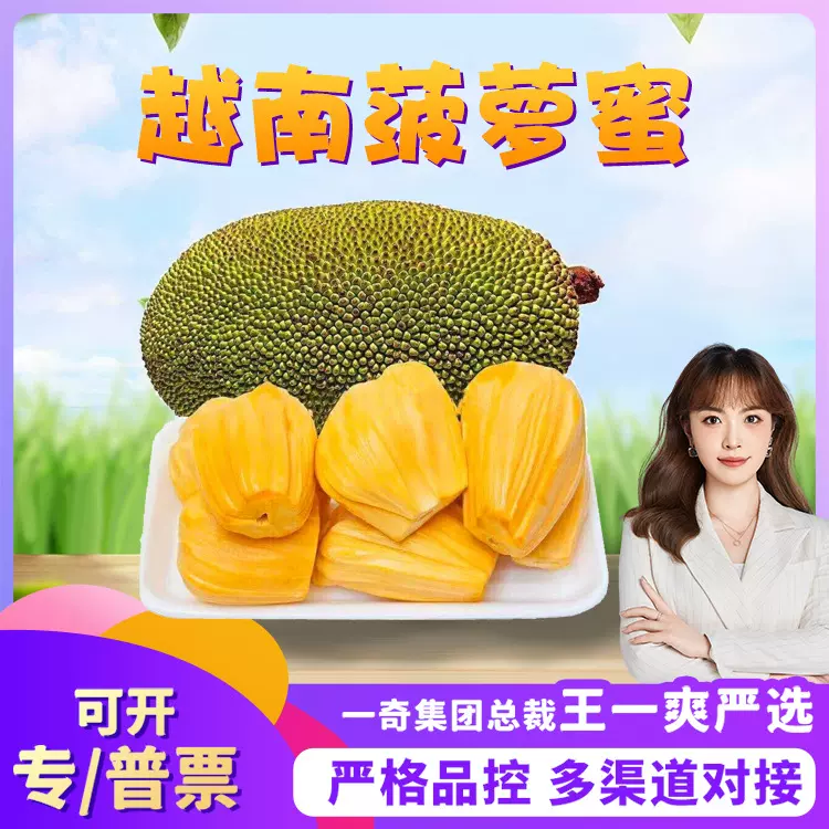 【严选】越南红肉菠萝蜜 代发6斤新鲜蜜甜大树波罗蜜当季孕妇水果