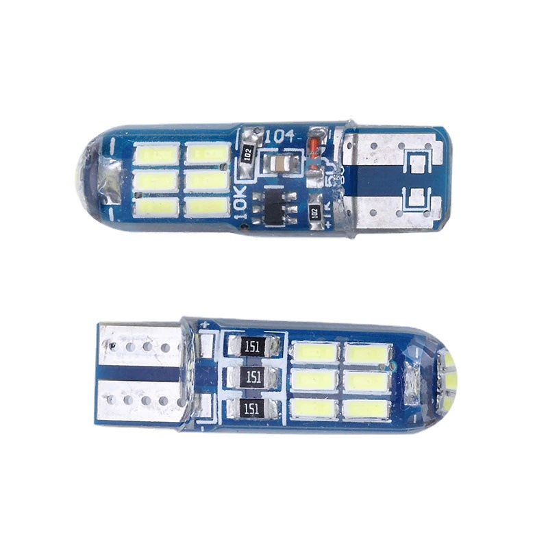 [Светодиодный задний фонарь T10 4014 15SMD силиконовый фонарь номерного знака]