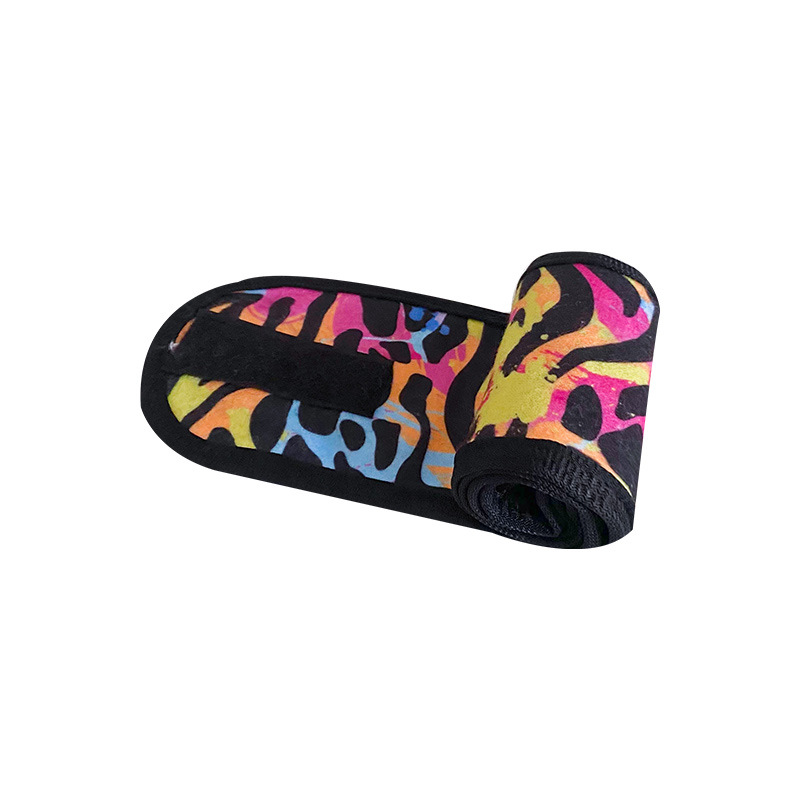 Set de Diadema y Coletero con Estampado de Leopardo de Temu, para SPA, Lavado Facial, Pañuelo para la Cabeza, Accesorios para el Cabello con Estampado Veraniego para Mujer