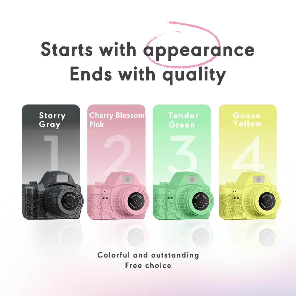 Cross-Border New 2K Retro Camera Hd Campus Student Thumb Camera Travel Ccd Mini Camera Dv