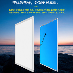 Led Integrated Ceiling Light, Embedded Ceiling Panel Light, Ceiling Clip-On Light, Kitchen and Bathroom Light, Narrow Frame, Energy-Saving